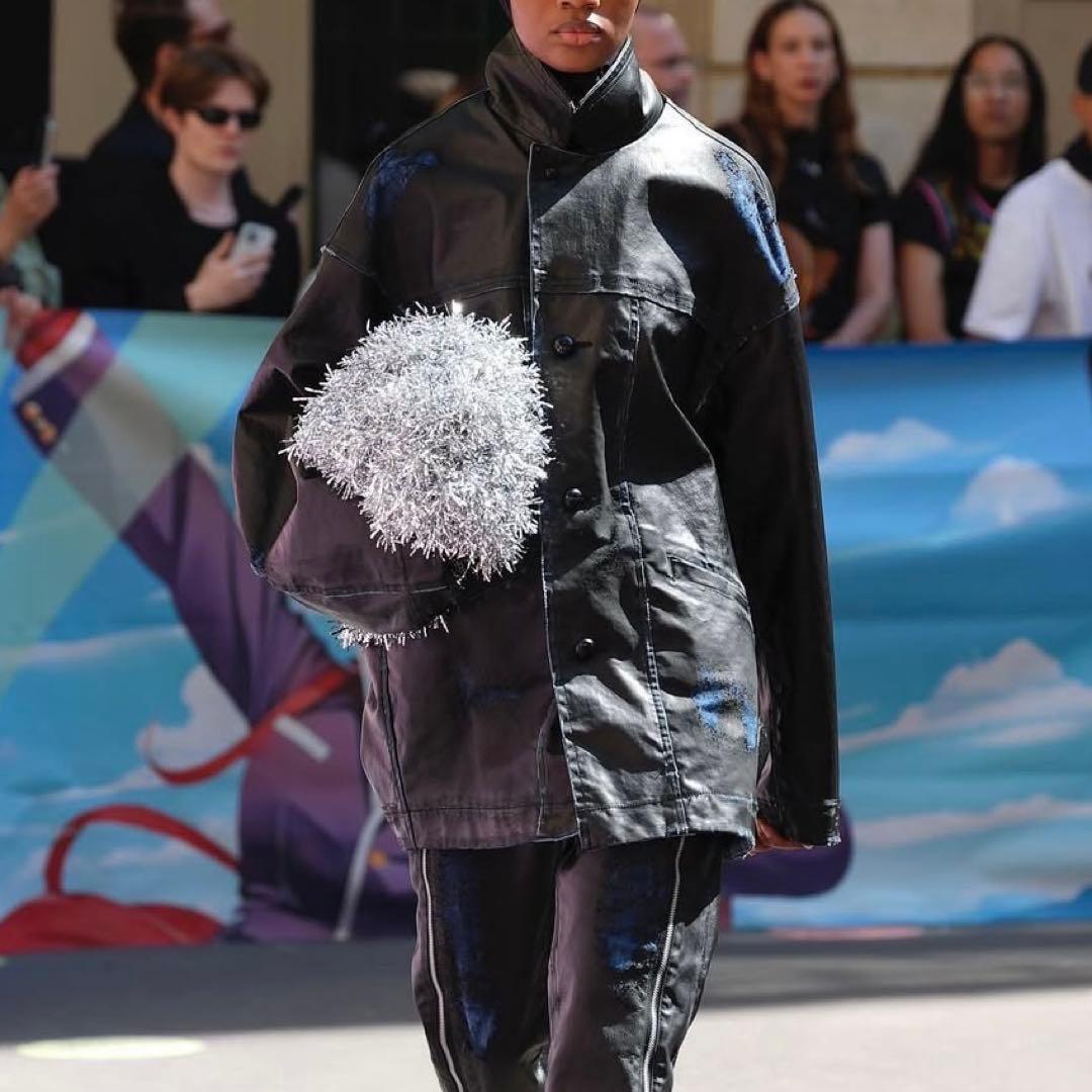 25ss doublet レザーコーティングデニムジャケット ダブレット