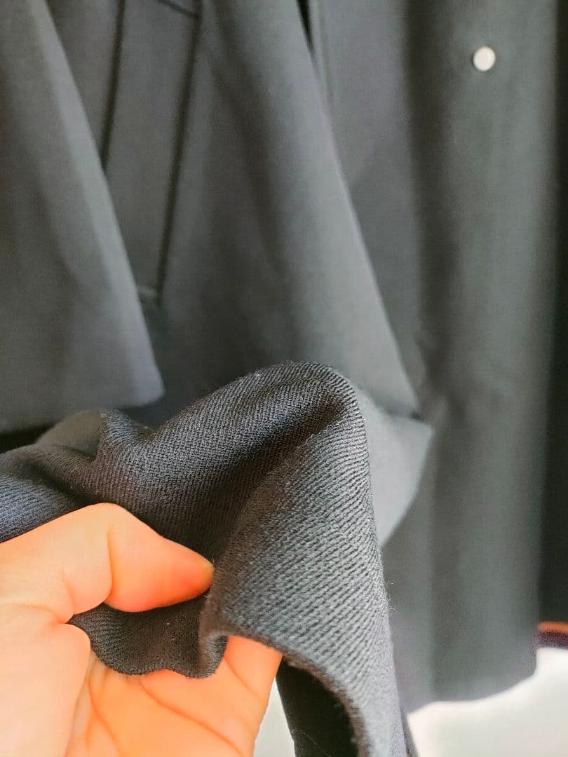 パシオーネ　ブラック　サイズ38　WARM素材 トレンチコート