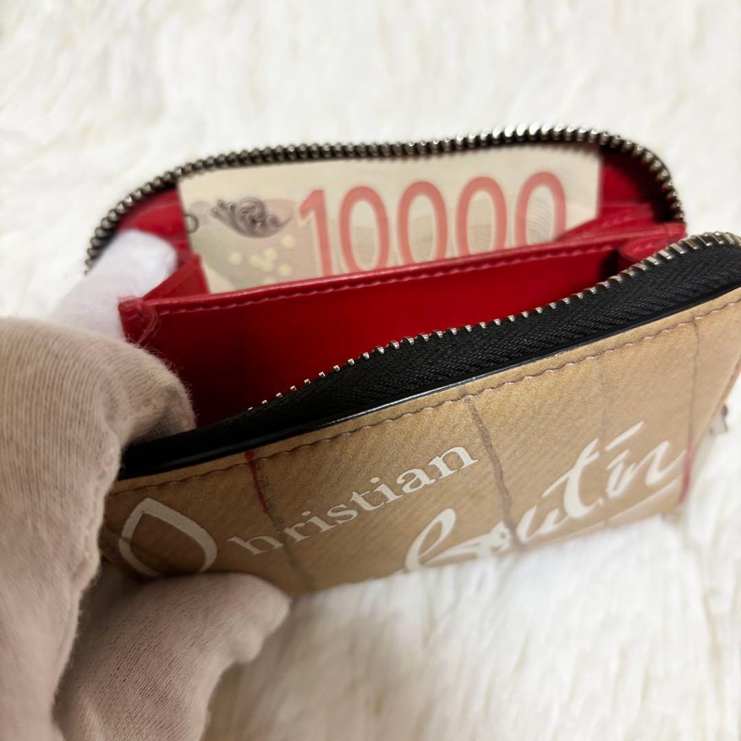 クリスチャンルブタン ケース 財布 ラウンドファスナー クラフトロゴ