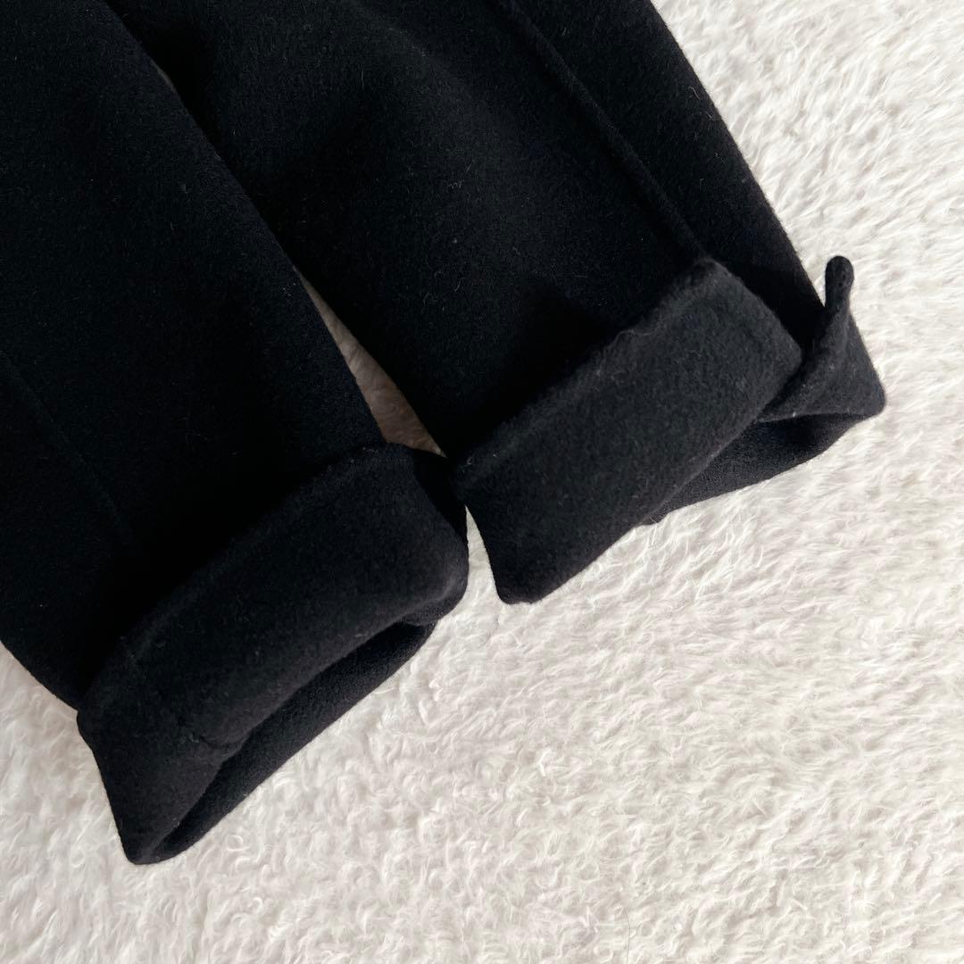 極美品✨マックスマーラ クチートアマーノ ダブルブレスト リバーコート 黒 42