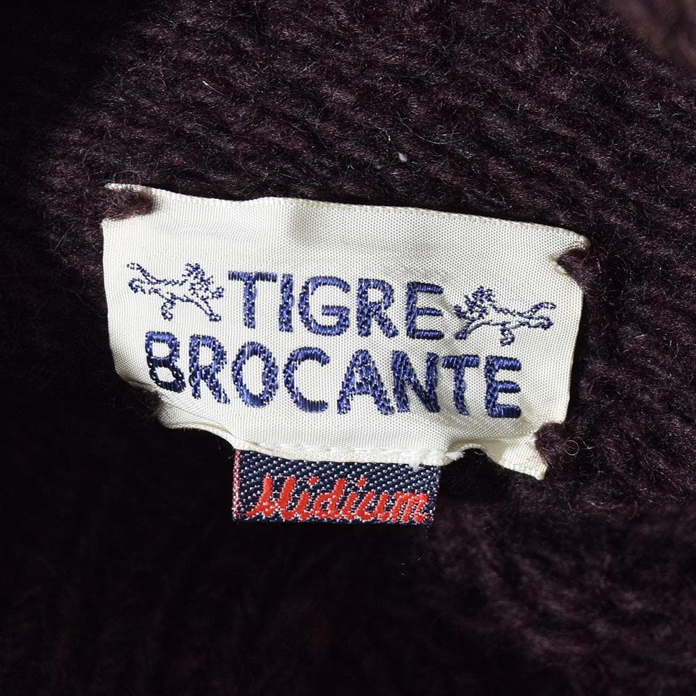 希少 TIGRE BROCANTE 手編み ハンドニット カウチン スーベニア