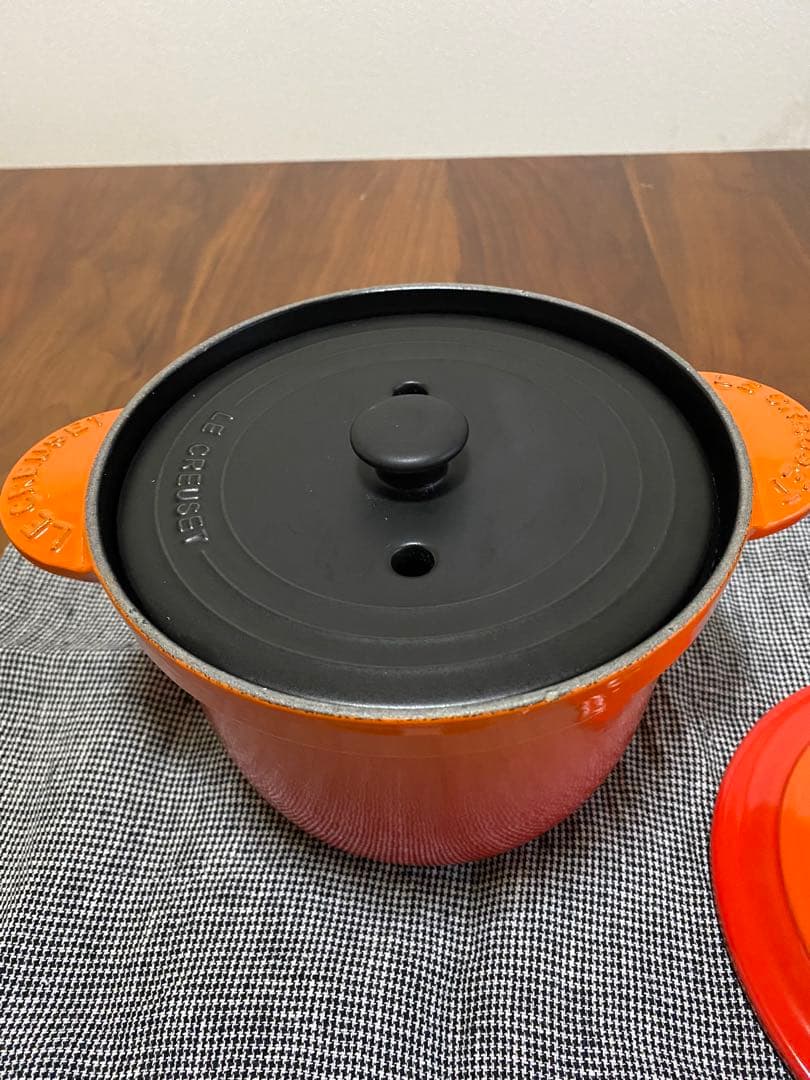 ル・クルーゼ　ココット・エブリィ18 オレンジ インナーリッド付き