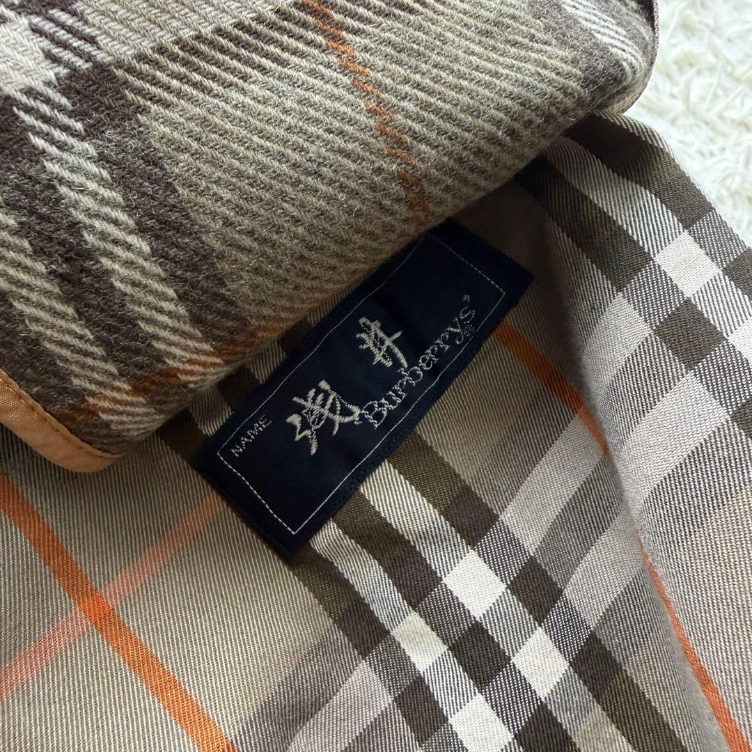 着丈111 バーバリー ライナー ベルト付 トレンチコート ノバチェック カーキ