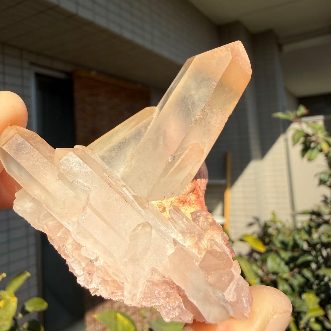 自然色　水晶クラスター モリオン　14個セット　1kg 水晶　原石　自然石c1