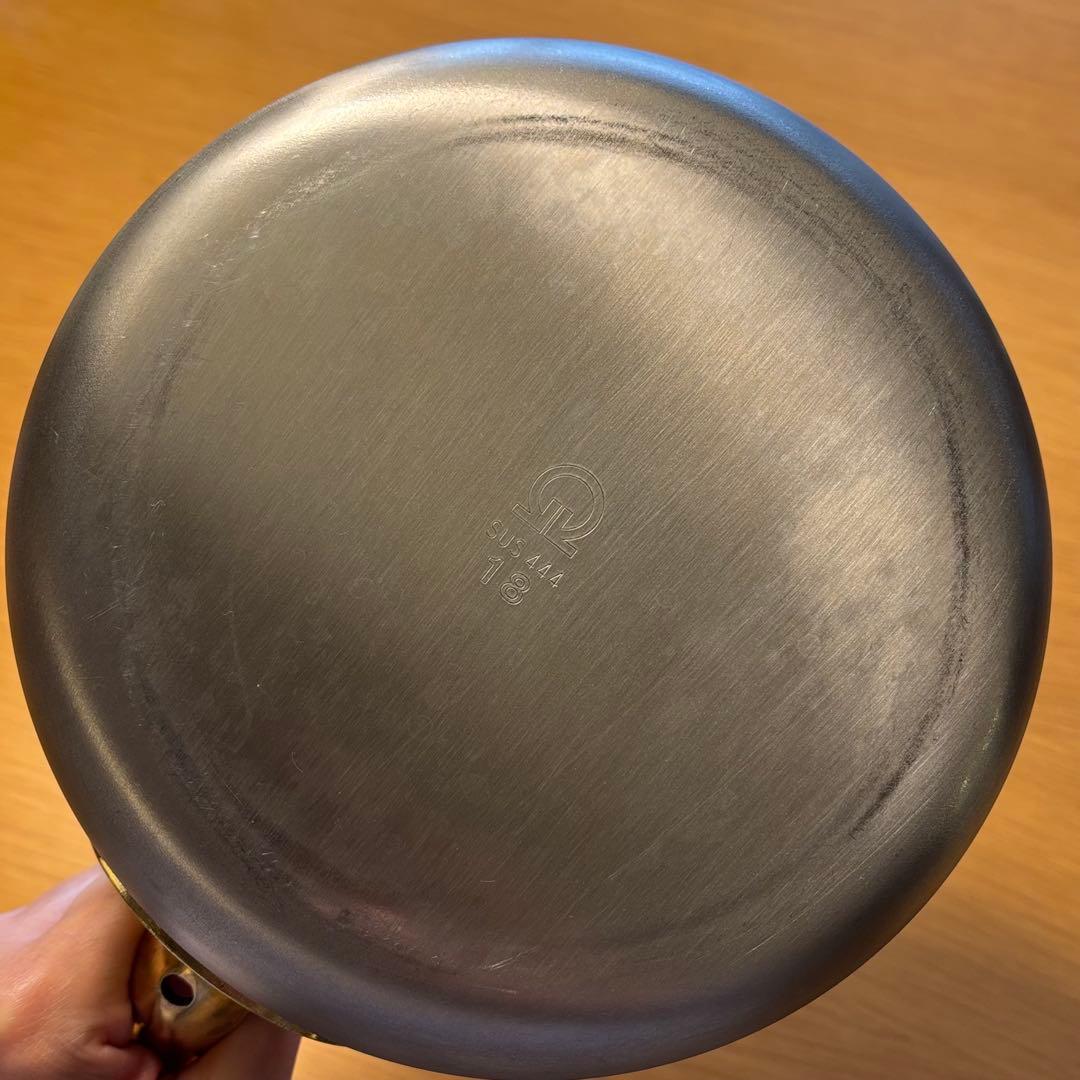 スーパーデンジ　ソースパン　片手鍋 プロ仕様　SUS444 18