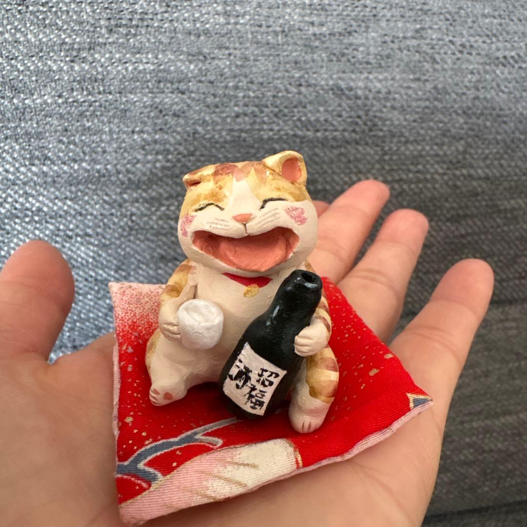 作家　もりわじんさん　猫　招き猫