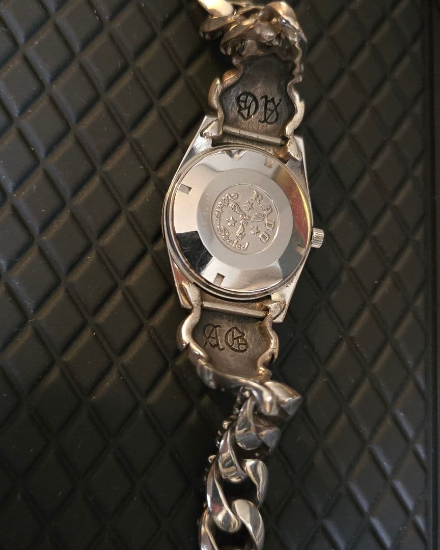 【希少】RADOゴールデンホース×A&Gシルバー925ウォッチブレス【美品】