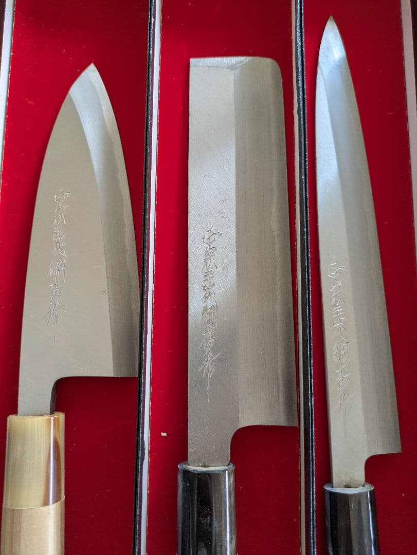 包丁３点＋砥石セット　鎌倉　正宗工芸美術製作所