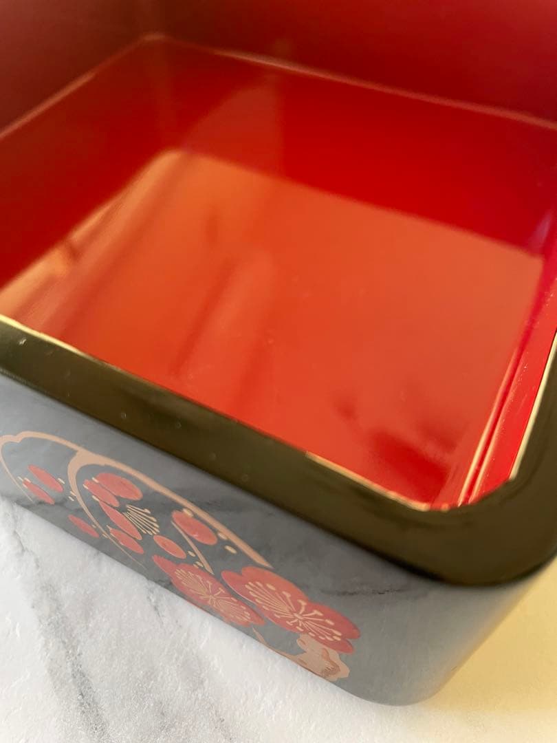 重箱☆ 和食器 漆器 三段重箱6寸 輪島塗 漆塗り黒塗り 松竹梅蒔絵 伝統工芸