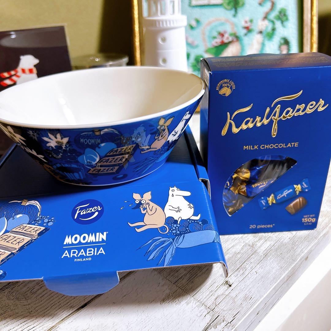 ムーミン アラビア ファッツェル コラボ ボウル 15cm チョコレート