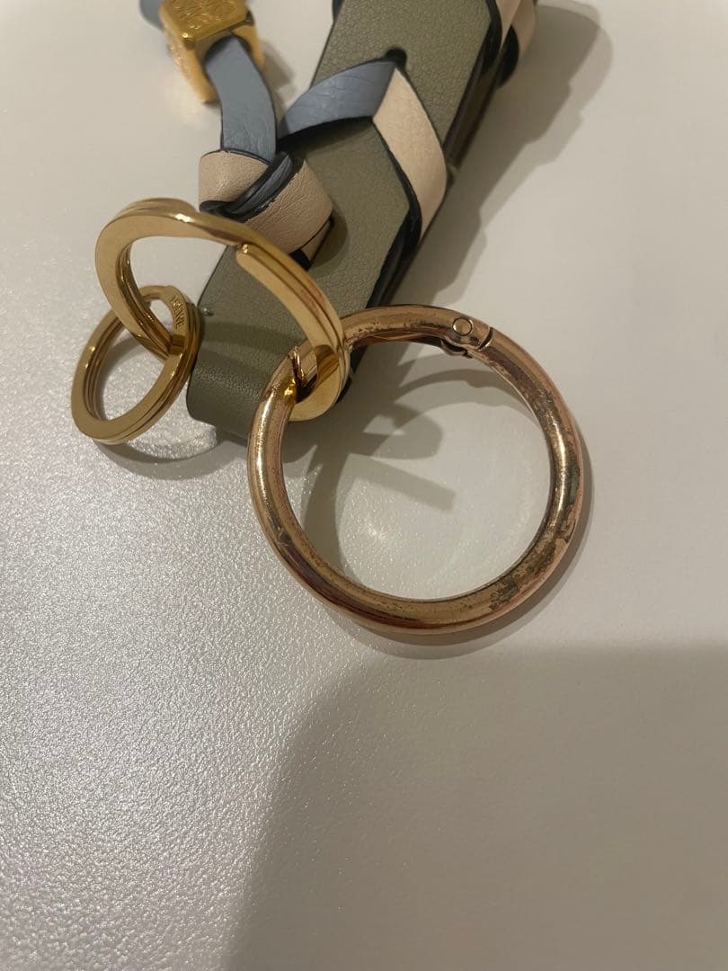 LOEWE 編み込みデザイン キーリング