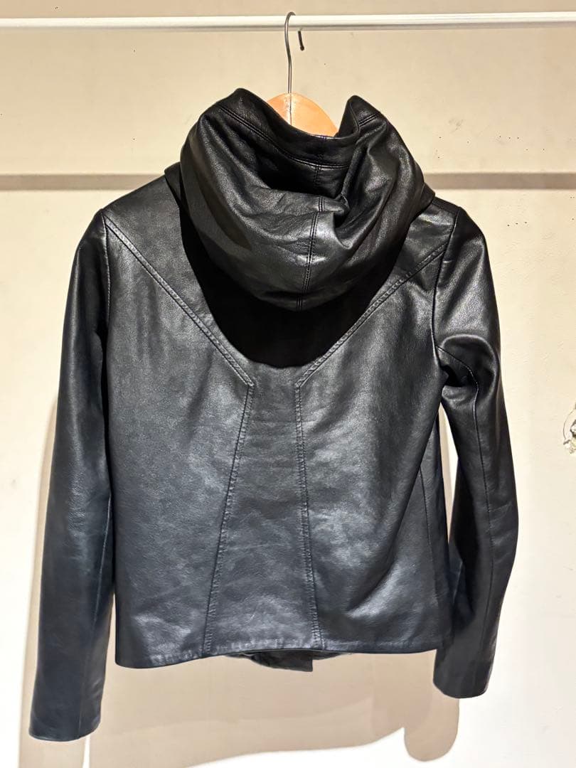 HELMUT LANG ブラックレザージャケット XSサイズ