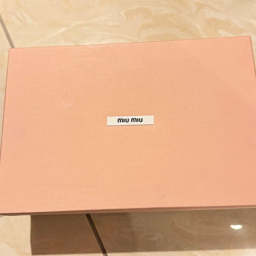 miumiu シルクサテン 37 23.5〜24ビジューオープントゥハイヒール