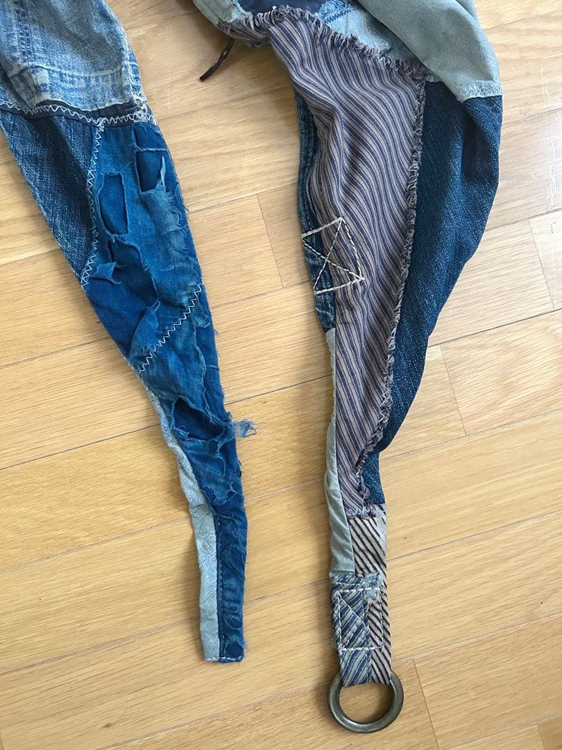 お値下げ！kapital 襤褸と襤褸転写生地 boro ボロスナフキンバッグ