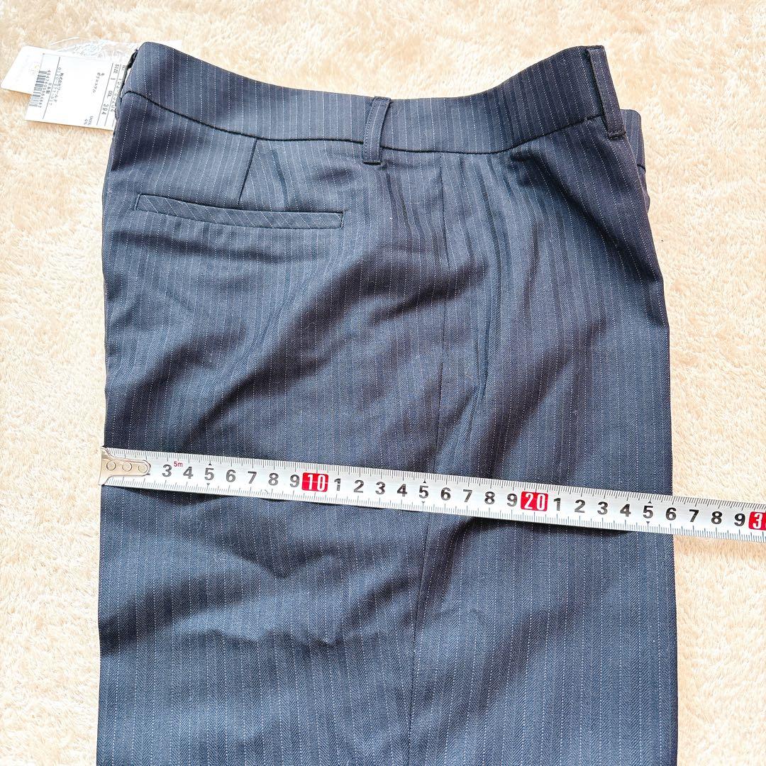 新品タグ付き 定価4万 2点　アンタイトル ストライプパンツスーツセットアップ