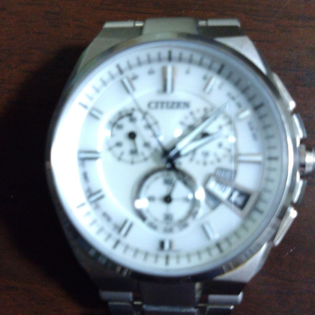 CITIZEN アテッサクロノグラフ 電波ソーラーチタン腕時計