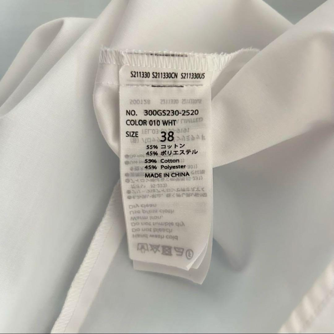 エンフォルド HALF SLEEVE SHIRT ブラウス プリーツ ホワイト