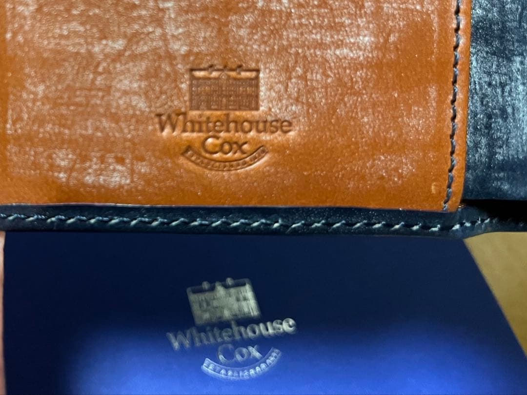 新品 ホワイトハウスコックス 即完売 限定バイカラー仕様 三つ折財布 ビギン掲載