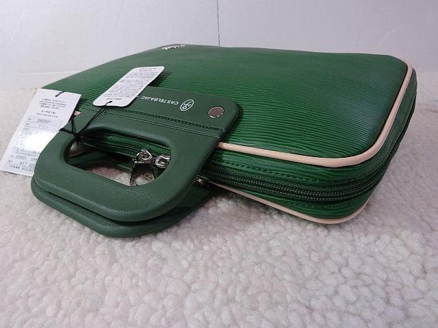 【新品本物】CASTELBAJAC ビジネスハンドバッグ/緑￥17,600-