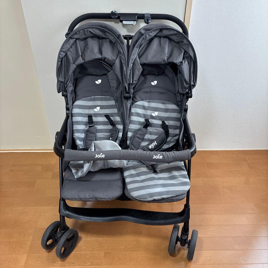【美品】joieジョイー軽量２人乗りベビーカー aire twinエアツイン