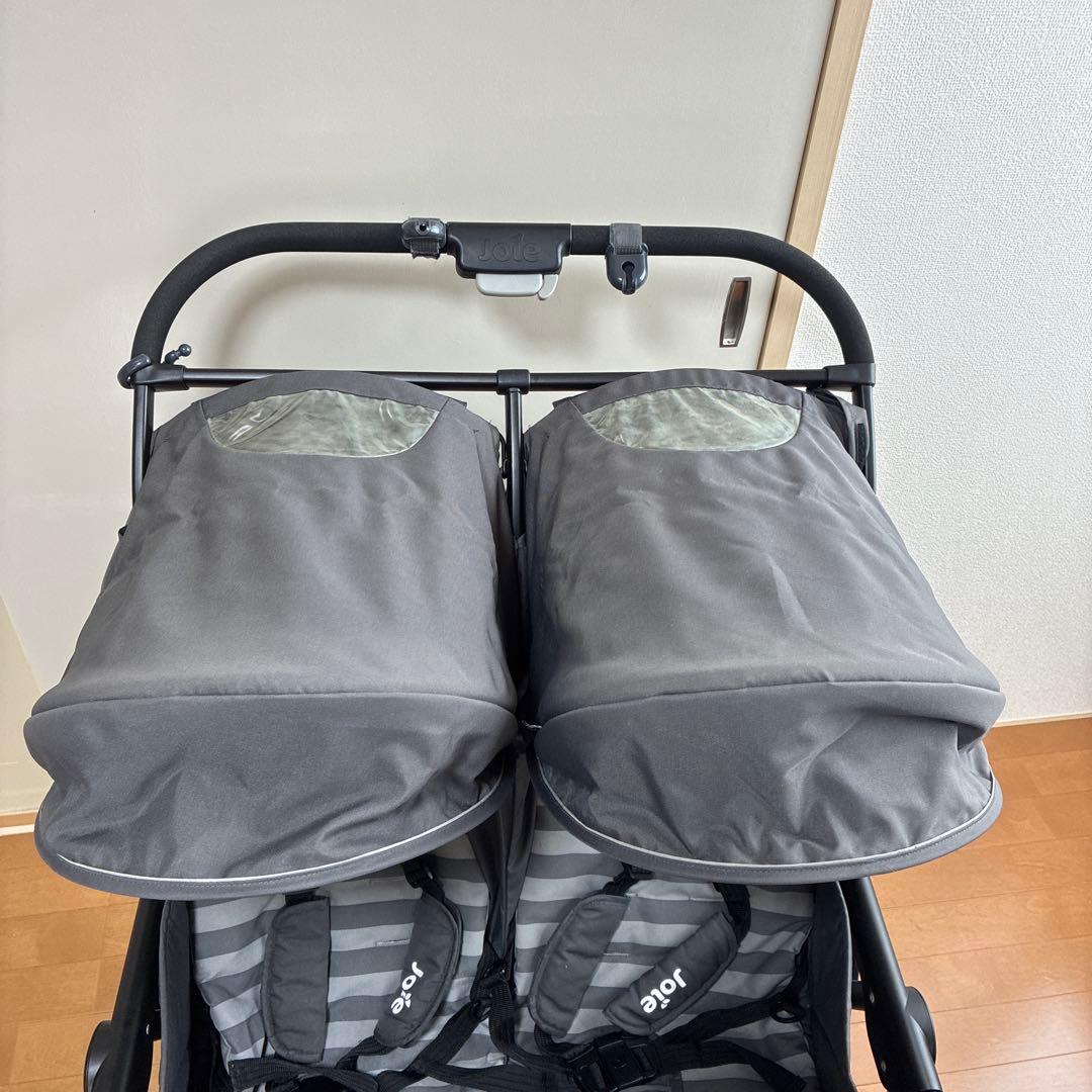 【美品】joieジョイー軽量２人乗りベビーカー aire twinエアツイン