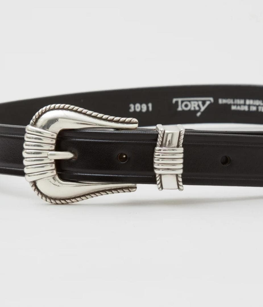 TORY LEATHER WESTERN BELT 32 新品 USA製 本革