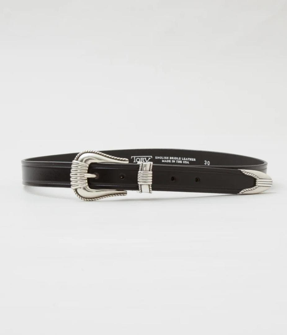 TORY LEATHER WESTERN BELT 32 新品 USA製 本革