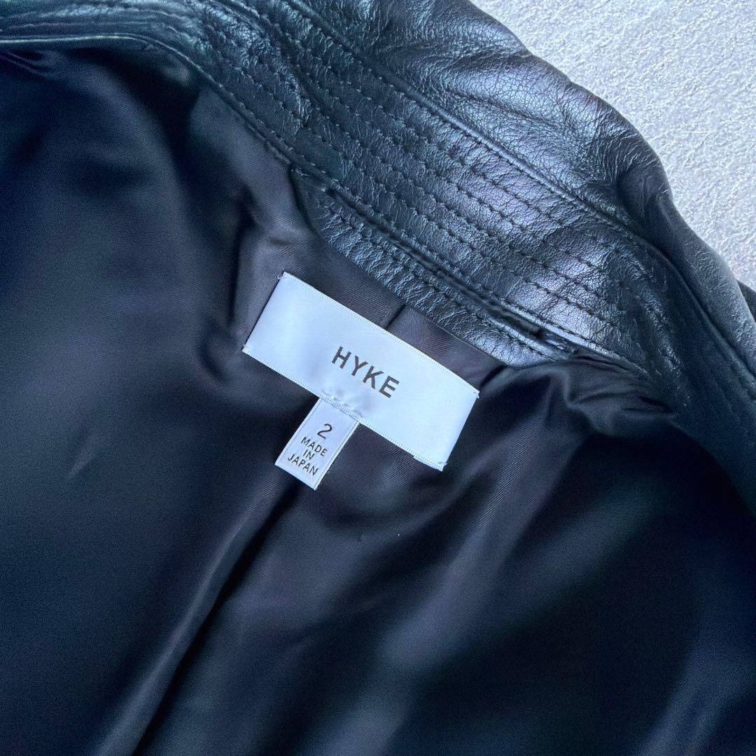 HYKE 別注 Motorcycle Leather Jacket