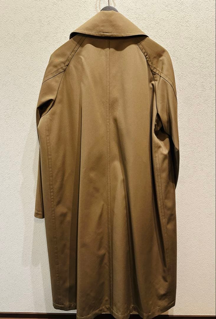 美品 MBハイエンド尾州ウールタイロッケンコート ベージュ S