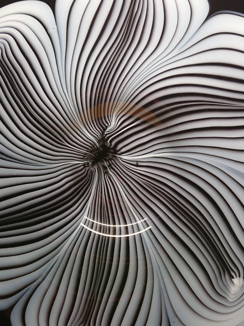 【美品】アート　ヨーロッパ　大皿　飾皿　ガラス　置物　工芸品　美術品　A1472