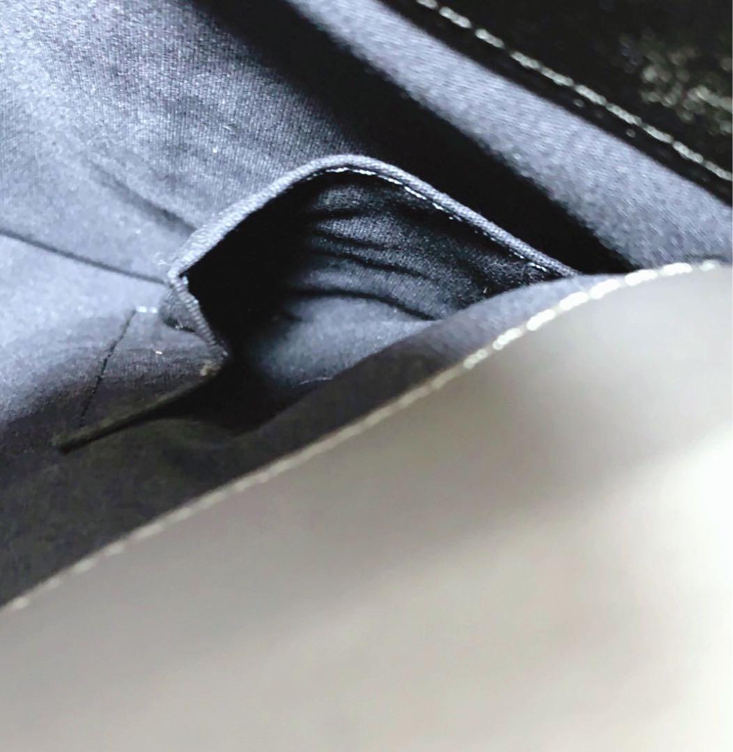 美品 ポールスミス トートバッグ 大容量 ブラック 肩掛け A4可 PVCレザー