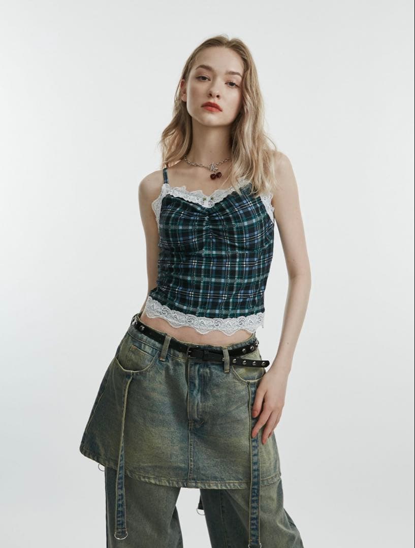 き*に様 ランジェリービスチェスイムウェア グリーン