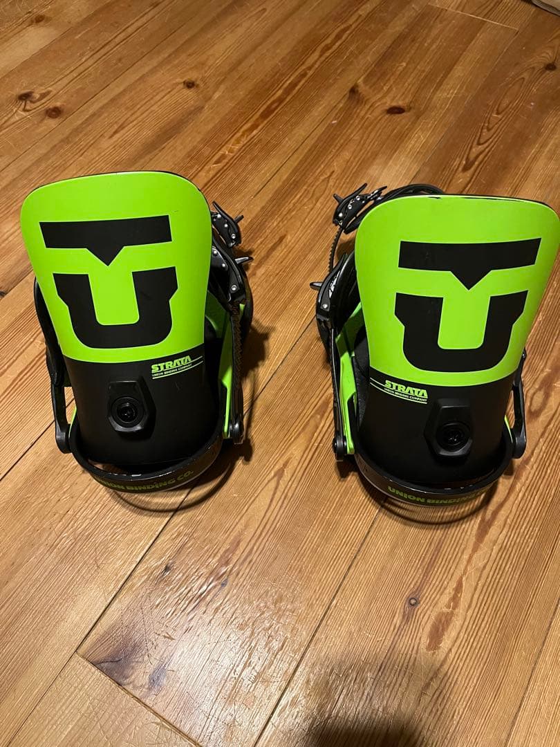 ユニオン　STRATA スノーボードビンディング グリーン mサイズ
