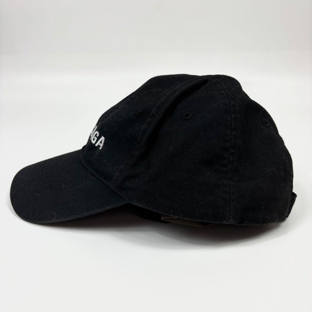 【美品】バレンシアガ　キャップ　ブラック　Lサイズ
