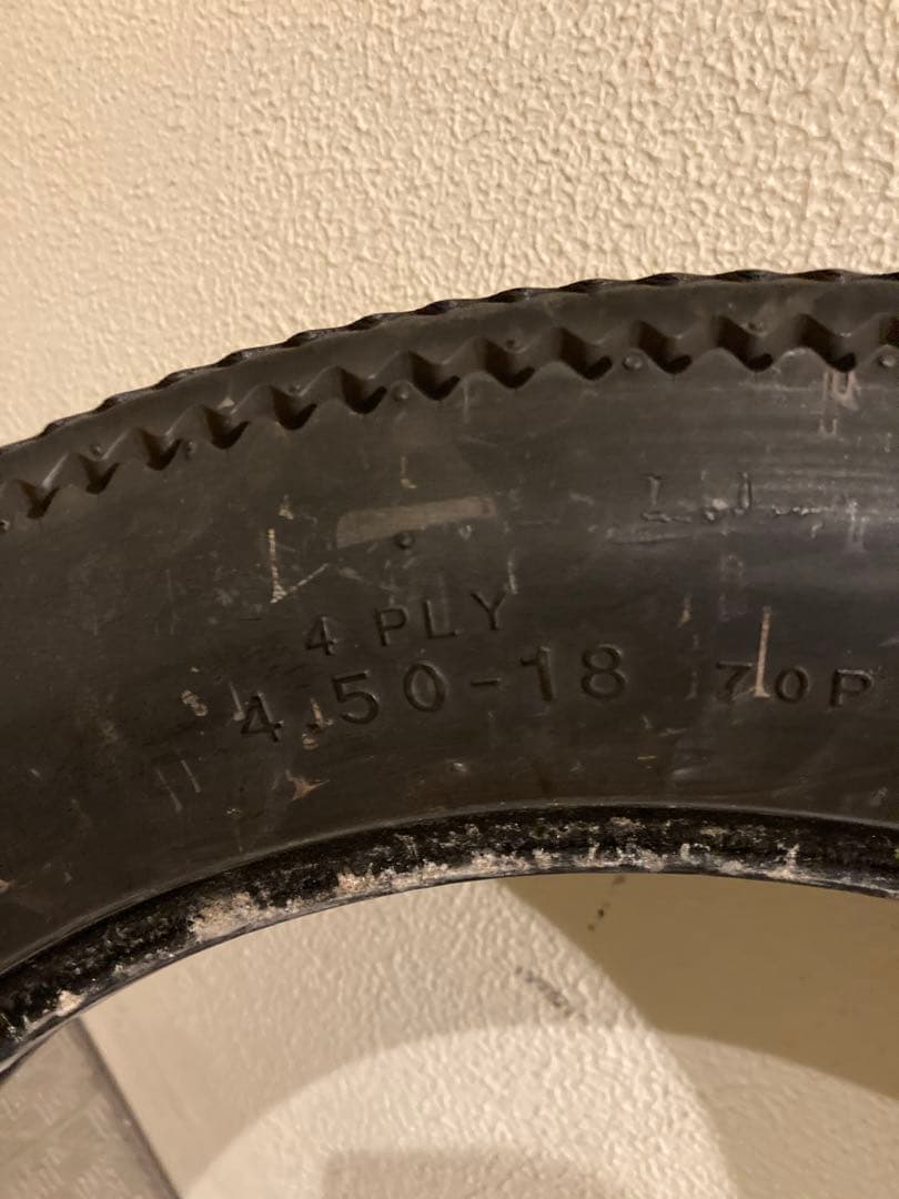firestone タイヤ　4.50-18 ヴィンテージタイヤ