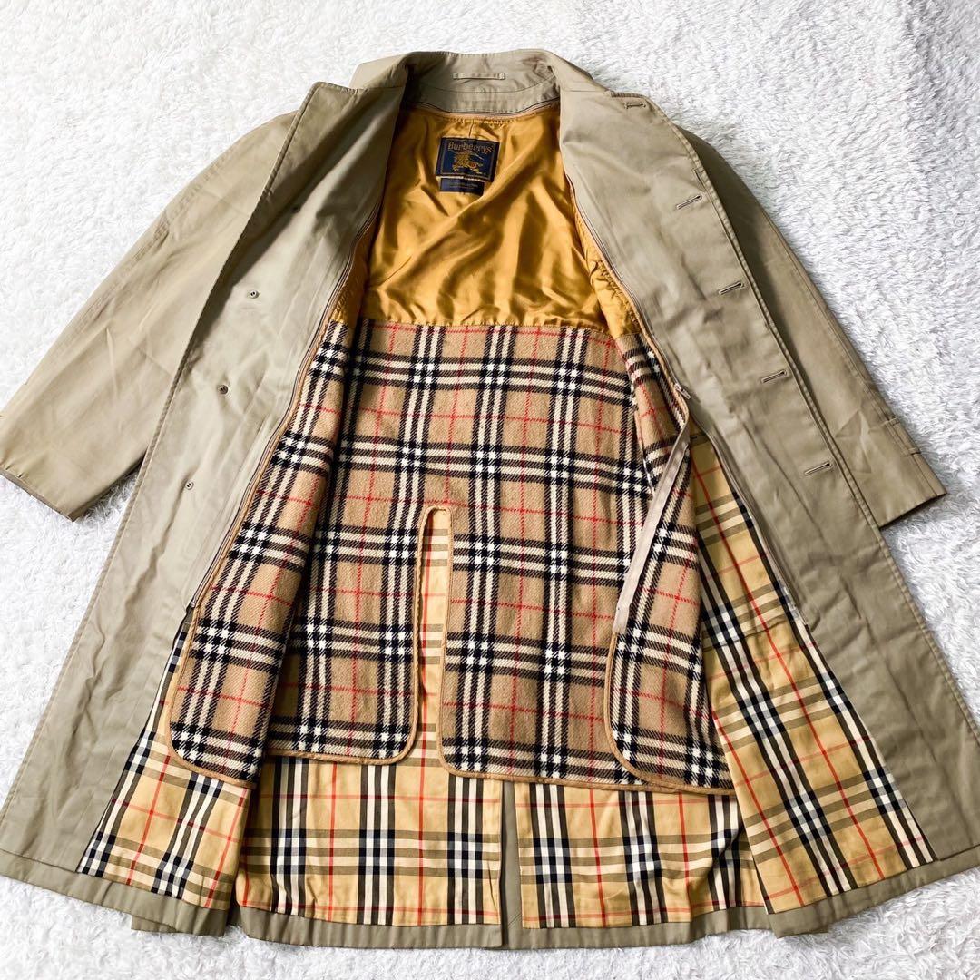 大人気 Burberry バーバリー トレンチコート ステンカラーコート L相当