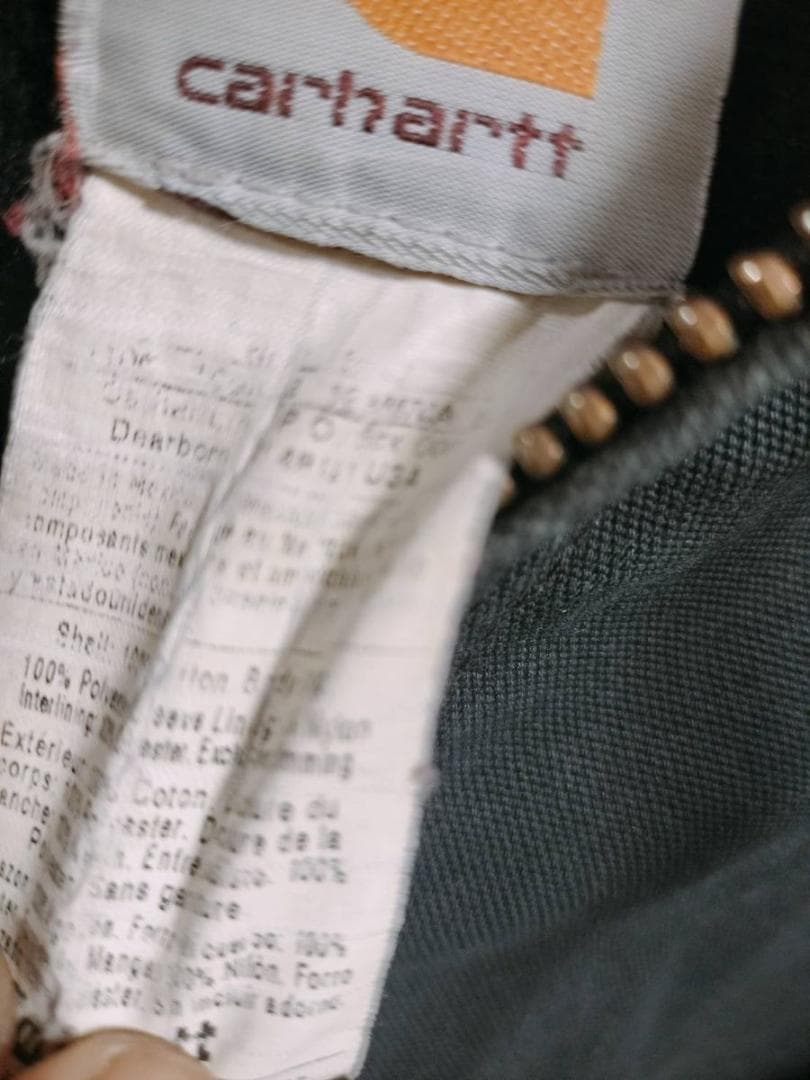 カーハート　Carhartt アクティブジャケット ダック メキシコ製 黒