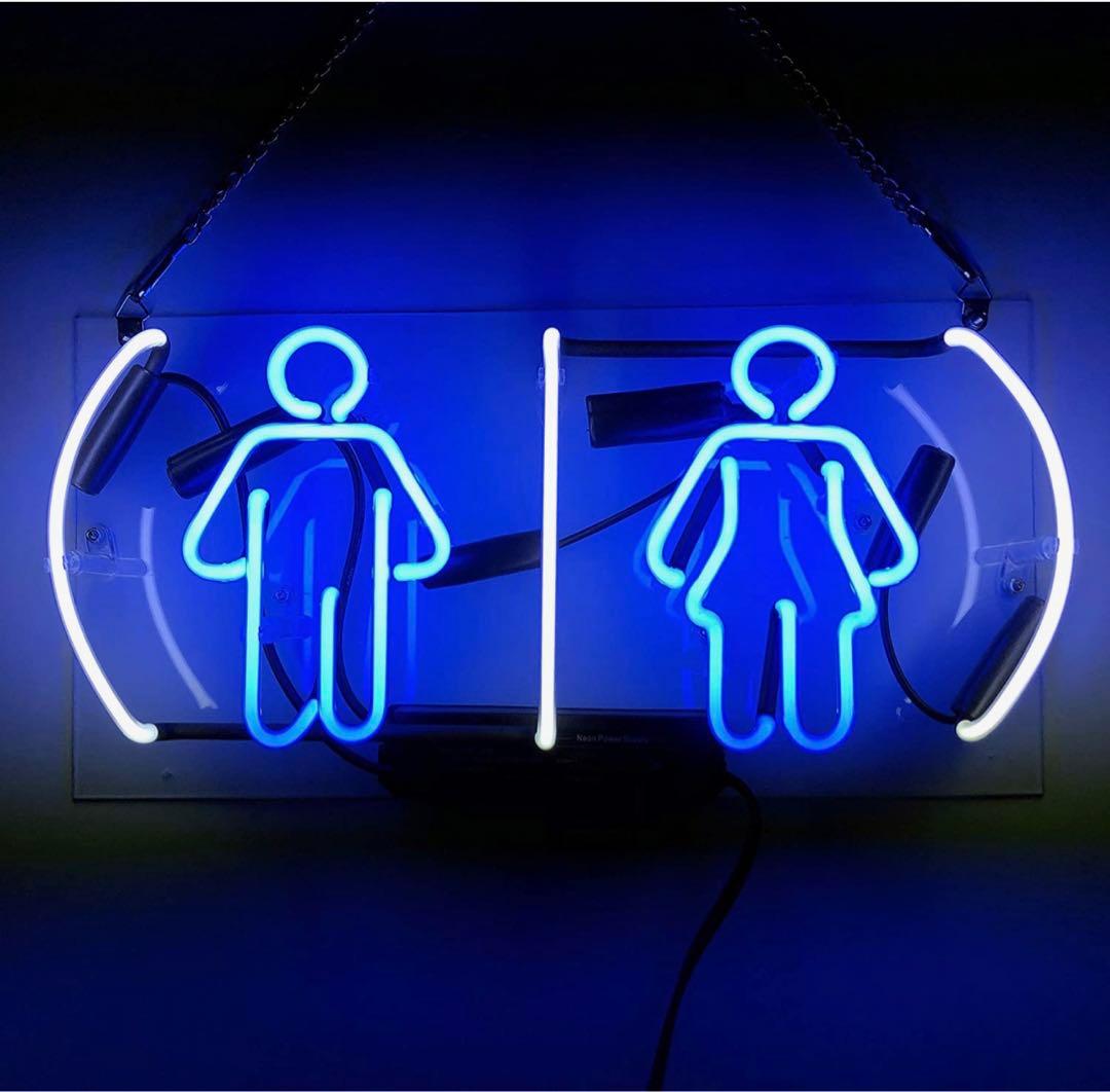 ネオンサイン、トイレ標識　NEON SIGN  オーダーメイド　ギフトカフェ