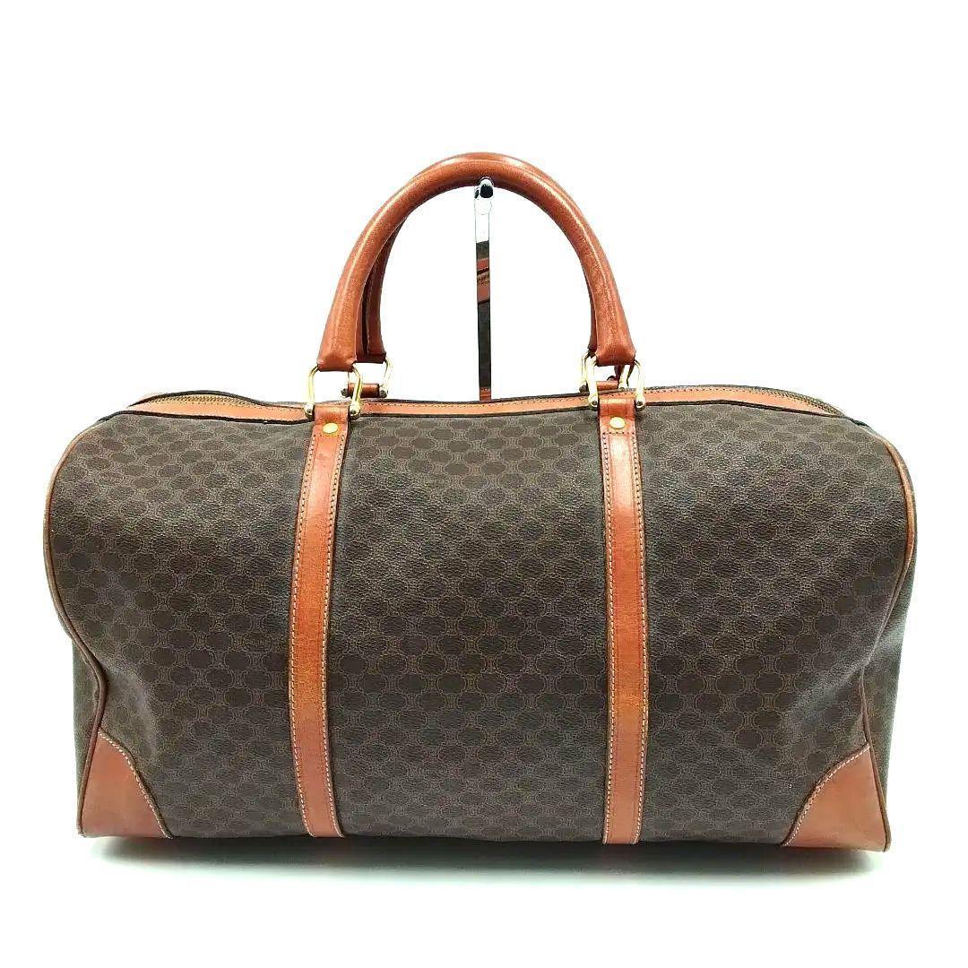セリーヌ CELINE ボストンバッグ マカダム柄 南京錠 大容量