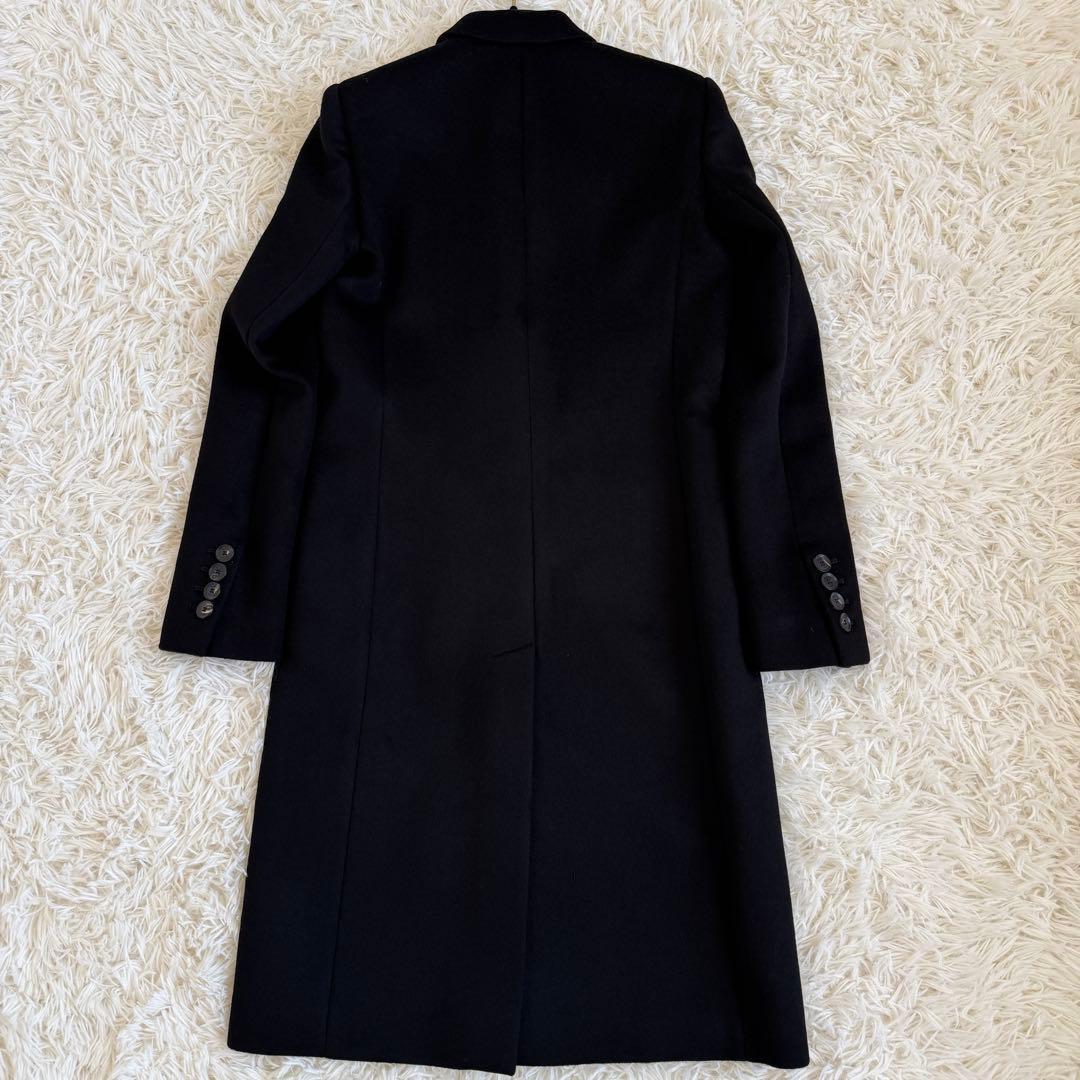 新品タグ付　グッチ　チェスターコート　ブラック　Lサイズ　ロゴボタン