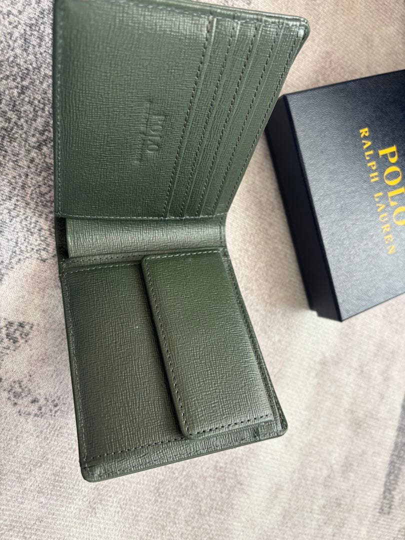 Polo Ralph Lauren グリーン 二つ折り財布