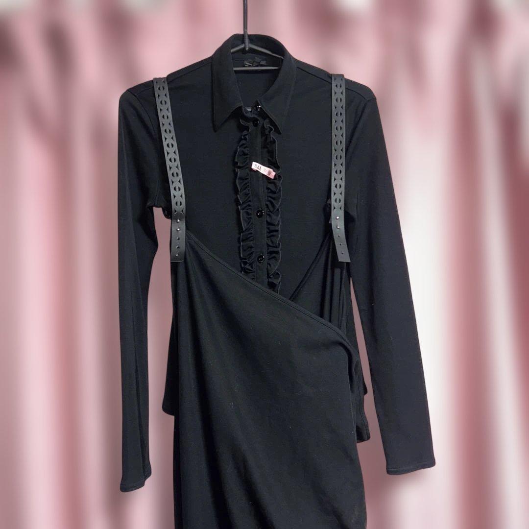 Jean Paul Gaultier FEMME ストラップ付き　シャツスカーフ