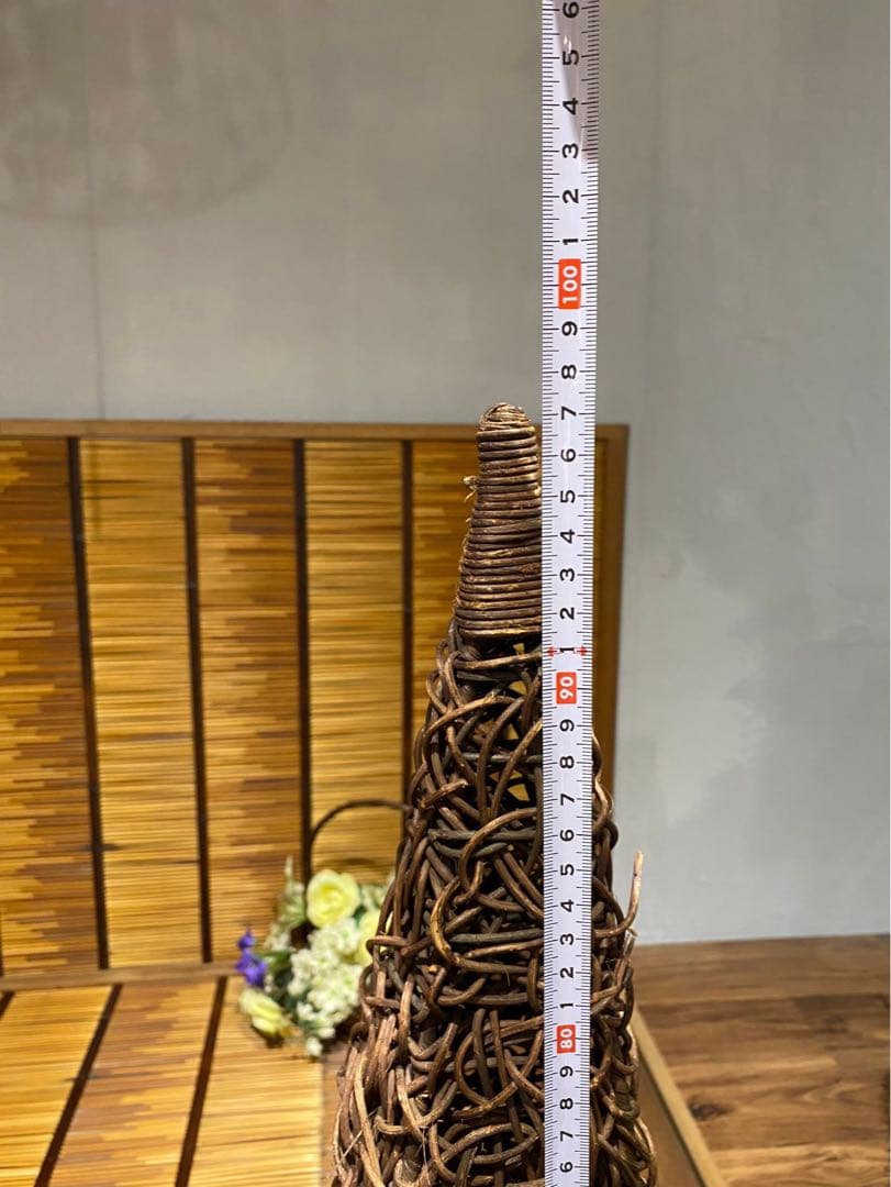 フロアライト インテリア 三角 ツル インテリア 和