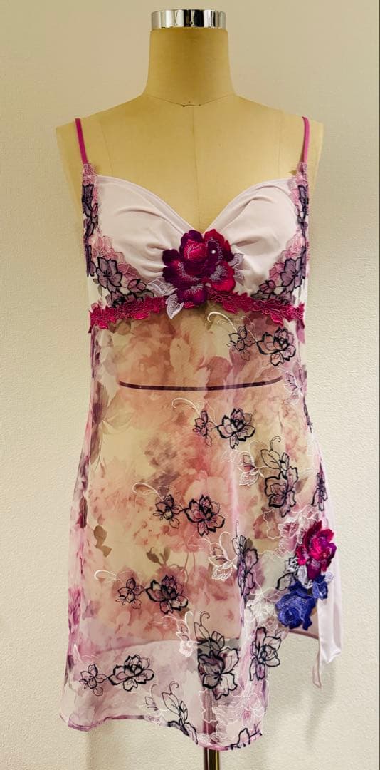 希少★サルート [ベトナムの花嫁] スリップ　L-80 PU STJ206 ワ