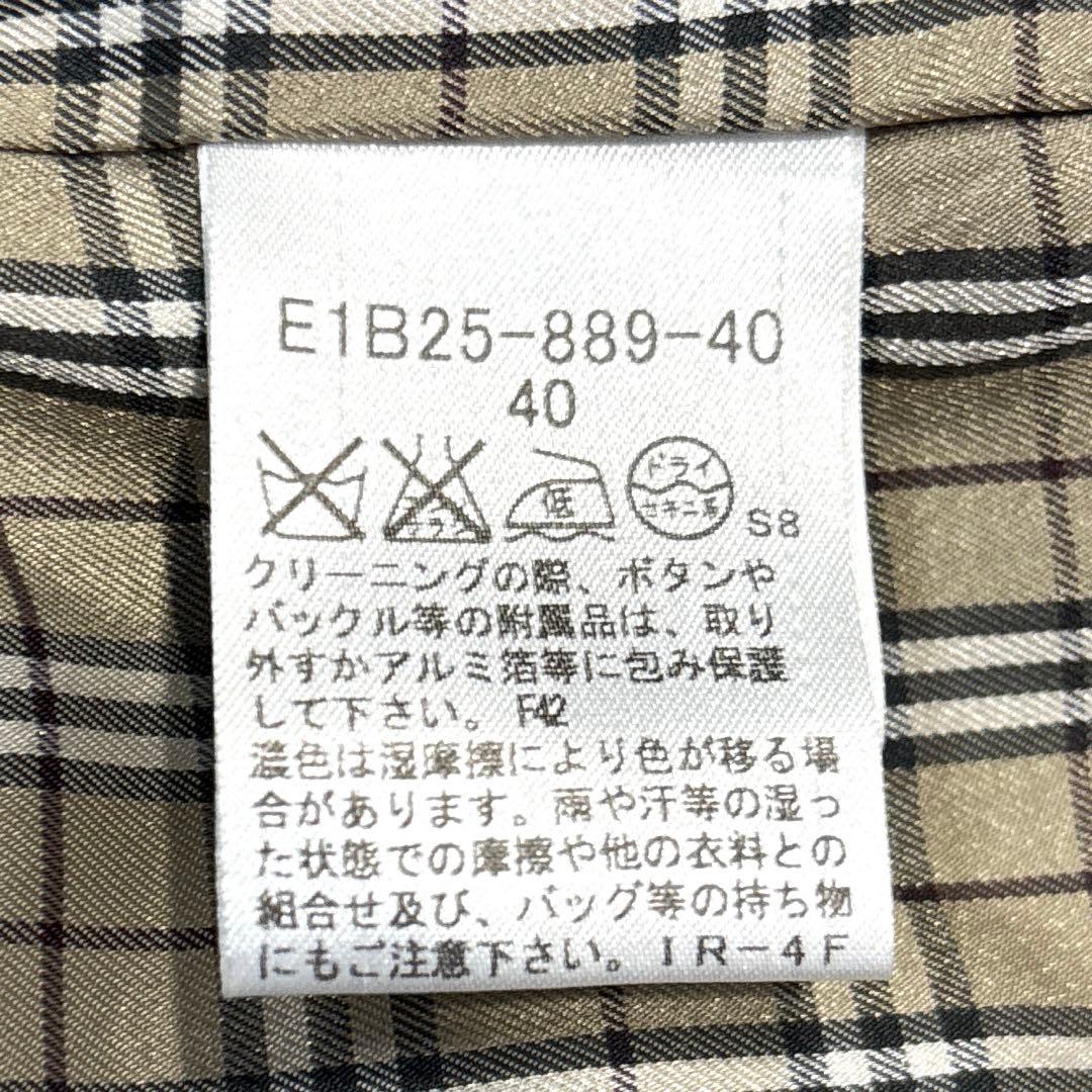 専用【M相当】バーバリーブルーレーベル　ノバチェック　ダッフルコート　フード