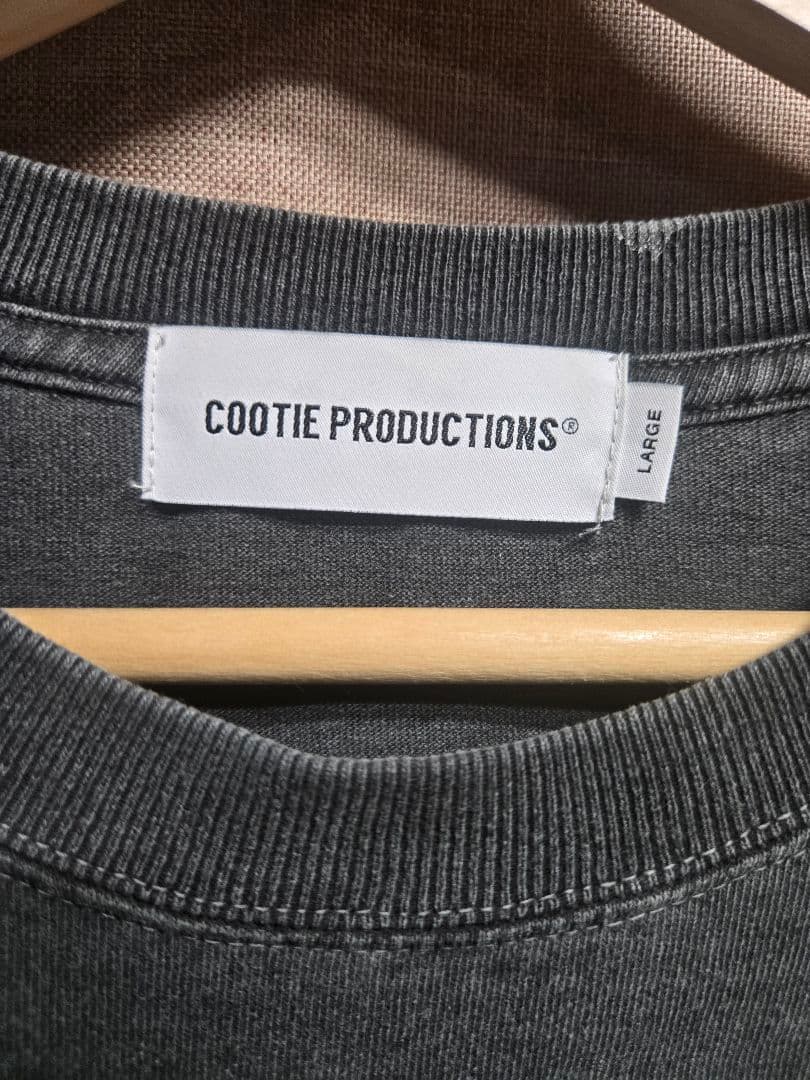 トップス COOTIE Pigment Dyed L/S Tee Black