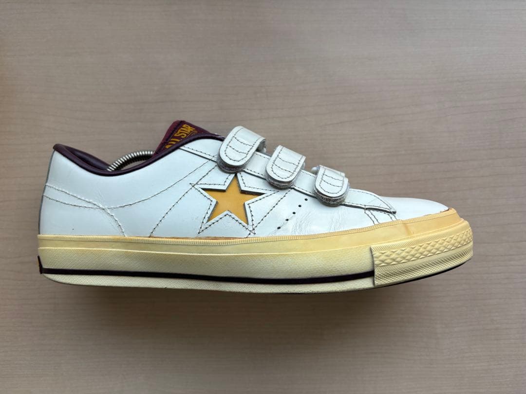 ☆再々値下げ☆CONVERSE ONE STAR ホワイト&イエロー&ワイン