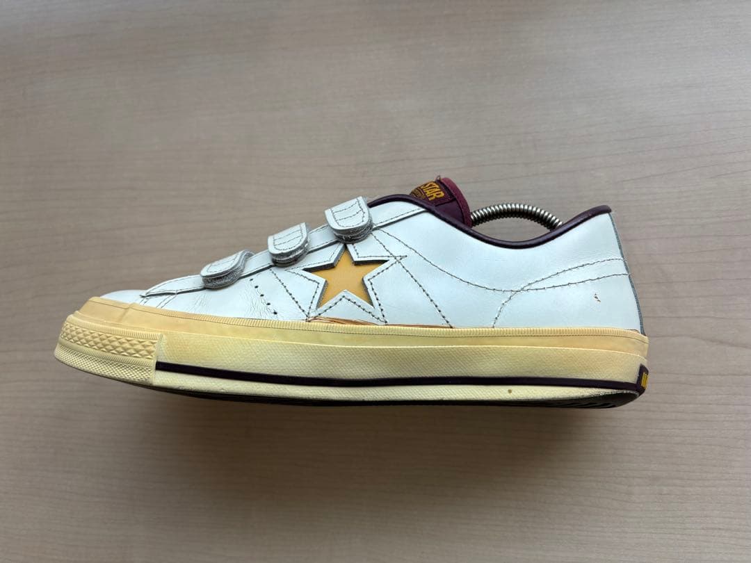 ☆再々値下げ☆CONVERSE ONE STAR ホワイト&イエロー&ワイン
