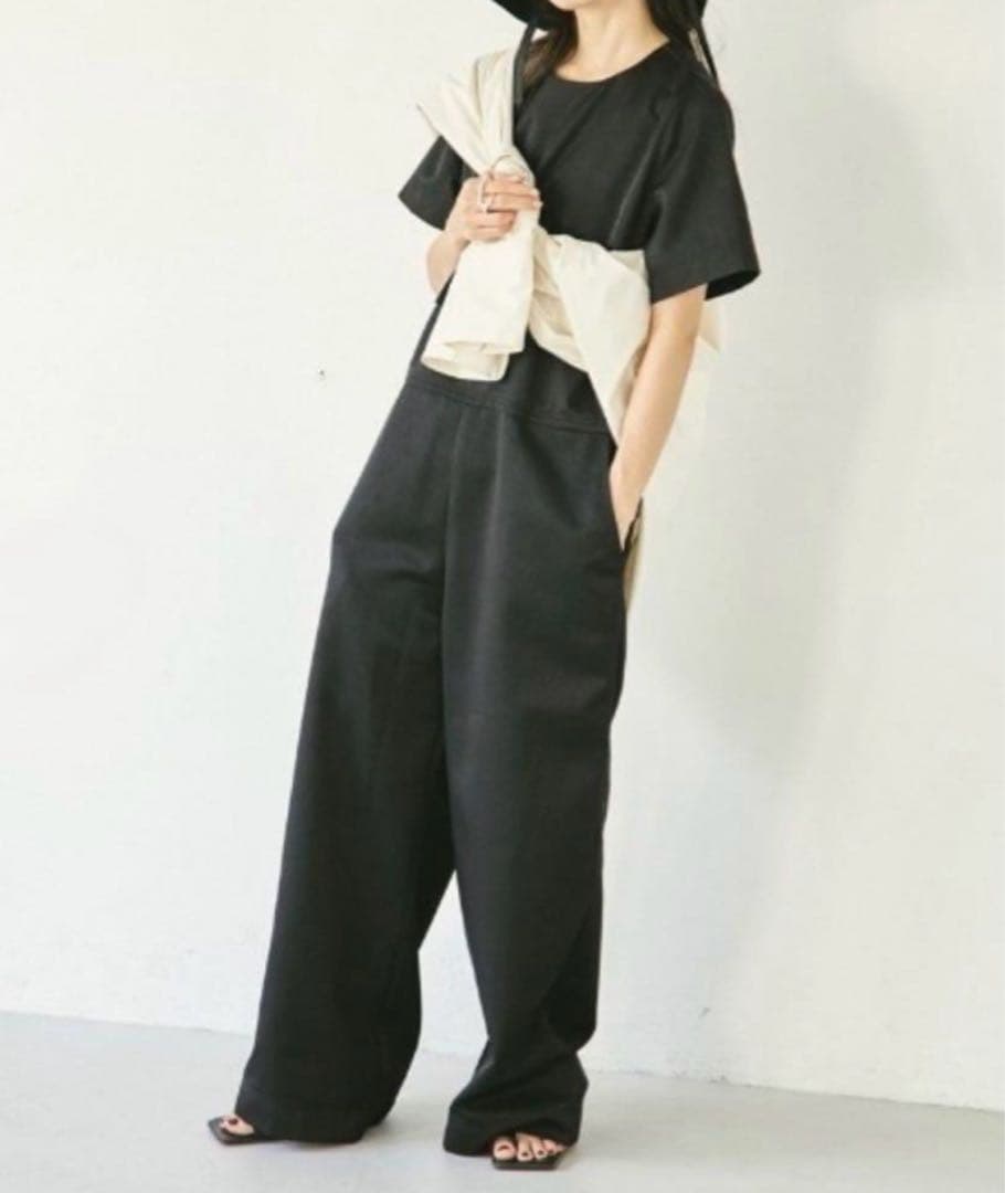 Halfsleeve Tuck Dress todayful ブラック　38