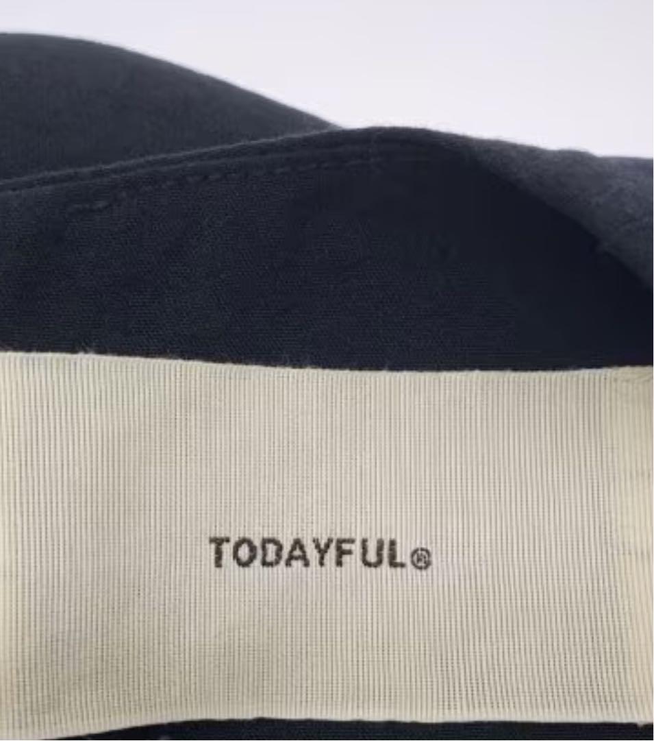 Halfsleeve Tuck Dress todayful ブラック　38
